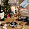Suporte de Vela Nórdico de Luxo Leve Suporte de Aromaterapia de Vidro Enfeites à Prova de Vento Romântico Adereços de Jantar à Luz de Velas Decoração