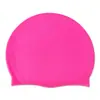 Gorro de natación grande de silicona de color sólido de 60g antideslizante impermeable para adultos, se puede añadir LOGOTIPO
