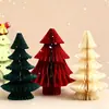Decoraciones Navideñas Mini Árbol de Navidad de Escritorio Adornos Decoración del Hogar Escena Arreglo Props Colgantes de Regalo