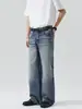 Roupas Masculinas Fengshe / Nova Marca Tendência Primavera 2026 Versátil Casual Retro Desgastado Cintura Alta Solto Reta Jeans