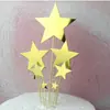Decore o tamanho do bolo lindo cartão criativo estrela de cinco pontas Amor terno sete bolo de aniversário lindo