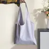 Venta Directa de Fábrica de Bolsas de Lona Lisas en Tonos Dulces, Logo Personalizable, Bolsas de Lona Grandes Simples y Versátiles