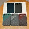 Aplicable a funda para teléfono Pura X View nova15 textura de fibra de carbono tipo piel PC bloqueo de color funda para teléfono Pura80U