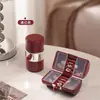 Nueva Caja de Joyería Portátil para Niñas, Collar, Pulsera, Anillo, Colgante, Aretes, Pasadores de Oreja, Compartimento de Almacenamiento, Caja de Joyería Portátil