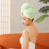 Gorro de terciopelo de nube para secar el cabello, para adultos, para el hogar, para mujer, pañuelo para la cabeza, toalla suave y absorbente para el cabello seco del hogar, venta al por mayor