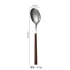 304 estilo coreano imitação de madeira cabo de aço inoxidável faca e garfo colher sobremesa garfo ins faca de bife colher de café da manhã colher de sopa utensílios de mesa ocidentais