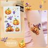 En stock, venta al por mayor, nuevas pegatinas de tatuajes de dibujos animados para niños, para Halloween, para fiestas, calabazas, accesorios