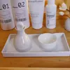 Porcelana Blanca Tazón Pequeño Tazón para Aceite Esencial Tazón para Mascarilla Compresa Húmeda Spa Cuidado de la Piel Salón de Belleza Producto Mezcla Platsito