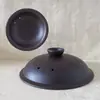 Colección de Tapas Negra y Marrón, Tapa Universal para Olla de Cerámica Negra de Arena Morada, Accesorios de Tapa para Cazuela Olla Eléctrica de Cocción Lenta Resistente a Altas Temperaturas