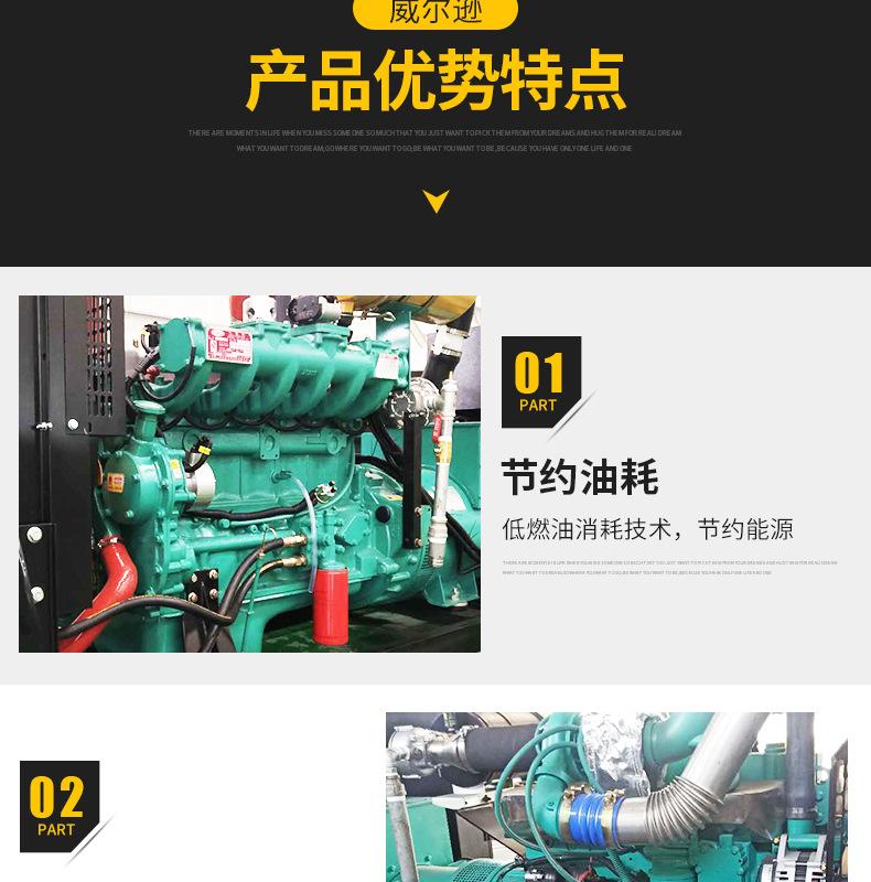 潍坊20305075100120150kw燃气发电机组天然气