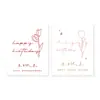 Cartão de Feliz Aniversário Minimalista Cartão de Presente de Aniversário Cartão Manuscrito Cartão para Embalagem de Flores Design de Cartãozinho Fofo para Crianças