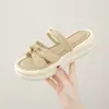 Zapatos de Plataforma para Mujeres Bajitas Verano 2026 Nuevo Estilo Cómodos Modernos Versátiles Estilo Hada Sandalias de Uso Bidireccional para Mujer