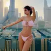 Nuevo Bikini Dividido de Baño para Mujer 2023 Sexy Adelgazante Aguas Termales Vacaciones en la Costa Traje de Baño [una generación de cabello]]