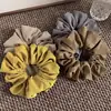 Estilo Coreano Nuevo Bloqueo de Color Serie Color Café Tela Scrunchie Elegante Moño Atadura para el Cabello Accesorios para el Cabello Atadura para Cola de Caballo Accesorios para el Cabello