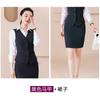Colete de trabalho terno profissional feminino moda OL slim fit negócios colarinho branco banco hotel recepção macacão de barbeiro