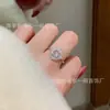 Venta al por mayor de fábrica suministro en vivo anillo de plata s925 incrustado con jade de agua natural diseño pequeño y fresco anillo femenino de lujo ligero