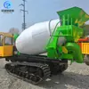 Caminhão betoneira tipo esteira pequeno móvel comercial de cimento tanque misturador multifuncional