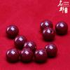 Cuentas Sueltas de Cristal Cinnabar Mingdu Arena Dorada Púrpura Cuentas Redondas Semiacabadas Arena Roja Imperial Cuentas Decorativas para Manualidades y Joyería