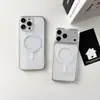 Funda magnética transparente para teléfono para iPhone 17 Pro Max Apple 16 Pro Max Funda protectora simple de cobertura total