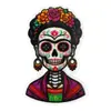 Impresión UV Día de Muertos Mexicano Charms de Zapato de Goma Suave Calavera Personalizada Crocs Decoración DIY Hebilla de Zapato Accesorios En Stock