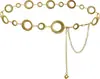 Adornos Transfronterizos Europeos Americanos de Fábrica Moda Aleación Tallada Concha Marina Versátil Simple Tallada Capa Única Cadena Sexy para la Cintura Cinturón