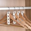 A2816 Conector para Colgador de Ropa Compañero de Colgador de Ropa Gancho de Conexión Gancho Blanco Combinación Libre Juego de 4 Ganchos para Ropa