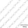 Material diy aço inoxidável 304 aço titânio corrente chaveiro corrente outdoor corrente de bolsa joias corrente fina