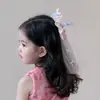 Presilha de Cabelo Laço na Nuca Infantil Menina Fresca Macaron Doce Princesa Acessórios para Cabelo de Bebê