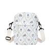 Bolsa de Tela con Textura de Patrón Roto para Mujer 2025 Nuevo Estilo Linda Simple Bolso Cruzado Pequeño Fresco Literario Bolso de Hombro
