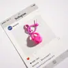 Fivela de Porta Pintada Kettlebell Chaveiro Pingente Criativo Estiloso Fofo Coração de Menina Pingente de Bolsa Pingente de Presente Joia