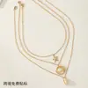 Estilo Coreano Simple y Moderno para Mujer Verano Estilo Océano Personalizado 3 Collares Colgante de Concha Estrella de Mar Vieira Venta al por Mayor