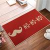 Felpudo de terciopelo de cristal con diseño de muñeco de nieve navideño transfronterizo para cocina, absorbente, para puerta de entrada de baño, antideslizante, resistente a la suciedad, fácil de cuidar.