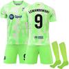 2425 Barcelona 2 uniforme de fútbol visitante 9 levan 19 yamal 20 olmo nueva camiseta verde fluorescente