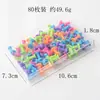 Tachinhas Coloridas de Cabeça Chata Tamanho Médio Tachinhas para Quadro de Recados de Jardim de Infância Tachinhas Criativas para Painel de Cortiça Tachinhas de Plástico para Pintura Pregos de Cabeça Grande