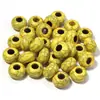 Cuentas de ábaco de acrílico de color sólido agrietadas con agujero grande para pulsera de cuentas DIY, collar, accesorios para cadena de mano, bolso