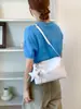 Moda Retro Bolso de Tofu de Gran Capacidad Bolso de Hombro de Nicho de Gama Alta Lujo Ligero Estilo Coreano Bolso de Mano Casual Transfronterizo