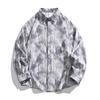 Camisa teñida de la marca de moda Ins, chaqueta informal de manga larga estilo Hong Kong para hombre, camisa elegante Ruan de moda con personalidad juvenil de otoño.