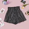 60642 Nuevo producto transfronterizo europeo y americano para mujer, shorts ajustados elásticos de cintura media con estampado y cinturilla elástica para mujer