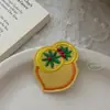 Pinzas Creativas para el Cabello con Temática de Frutas para Niños, Bordado Hecho a Mano Estilo Coreano, Dulces Pinzas para Flequillo de Bebé, Pinzas Laterales Estilo Coreano para Niñas