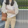 Sudadera Gris Niche para Mujer 2025 Nueva Popular Estilo Europeo Petite Primavera, Otoño e Invierno Chaqueta con Forro Polar Top Grueso
