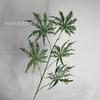 Efecto de tinte en flor de plástico no regresa, no cambia color verde de boda planta verde fresca pequeña material de hoja hierba creciente niebla