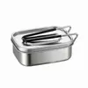 Comercio exterior transfronterizo fiambrera de acero inoxidable 304, recipiente para almacenar alimentos específico para estudiantes, fiambrera, recipiente para el almuerzo