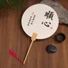 Kit de Pintura DIY con Texto, Adecuado para Puestos Callejeros y Mercados Nocturnos, Incluye Materiales para Abanico Redondo de Pintura a Tinta sobre Papel de Arroz, Hecho a Mano al por Mayor