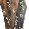 2026 Nuevo Estilo Fresco Primavera y Verano Vestido Mariposa de Red Suiza Multicolor Tejido de Malla Tejido Bordado Infantil
