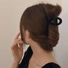 Pinza para el cabello flocado irregular francés para mujer verano parte trasera de la cabeza placa horquilla gran volumen de cabello pinza de tiburón horquilla adorno para la cabeza