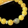 Pulsera de Ágata Amarillo Natural Qianjingwanma y Pulsera de Jade de Hotan para Mujer con Cuentas DIY - Beneficios de Transmisión en Vivo, Pequeños Accesorios para Vendedores Ambulantes