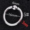 Nuevo BCR transfronterizo tamaño grande tarjeta anillo de bola resorte bola anillo para la nariz aretes para la oreja anillo pesado para el pecho anillo femenino multiusos acero inoxidable