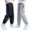 Pantalones Anti-Mosquitos para Niños Verano Estilo Delgado 2025 Nuevos Pantalones Deportivos Largos de Seda Helada para Niños Mayores Ropa de Verano Pantalones