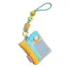 Nuevo Bolso para Monedas con Tarjetero y Estuche para Auriculares Unisex Asequible para Exteriores con Bloques de Color Resistente al Desgaste Resistente al Agua Accesorio de Moda