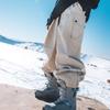 Pantalones de Snowboard Super Holgados Impermeables Cortavientos Traje de Esquí para Hombre y Mujer Pantalones para Exteriores de Gran Tamaño Pantalones de Carga Otoño e Invierno Pie